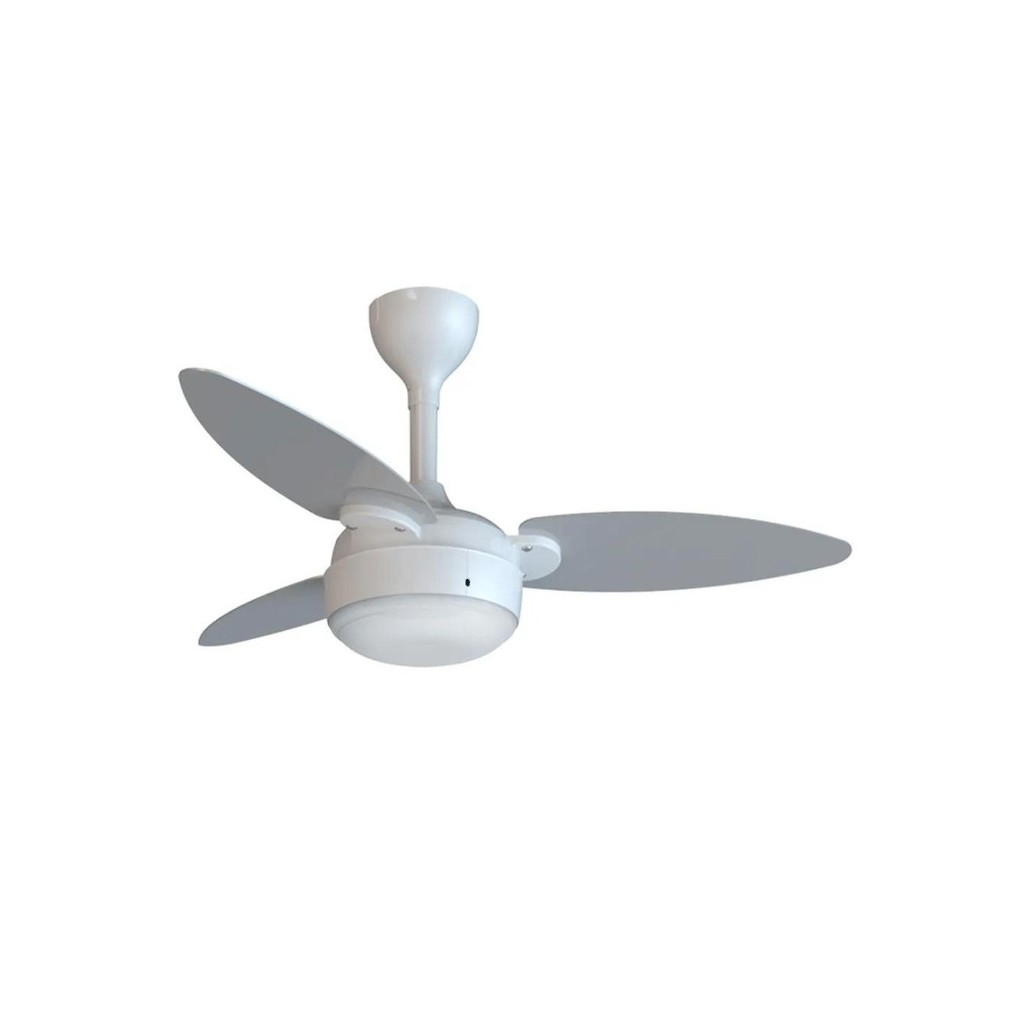 Ventilador De Teto Ventisol Elluz Inverter Controle Remoto Branco Com Cinza Bivolt