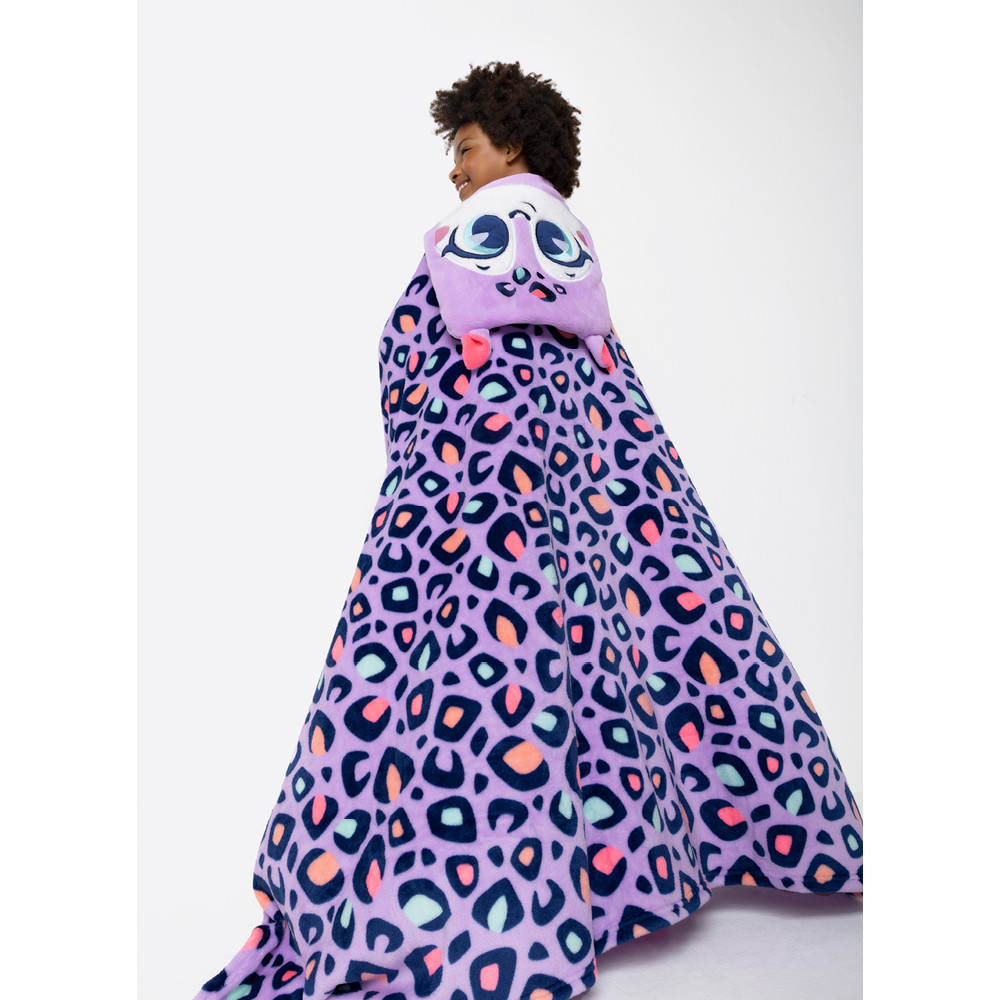 Manta Com Capuz Soft Onça - Puket em Oferta na Shopee