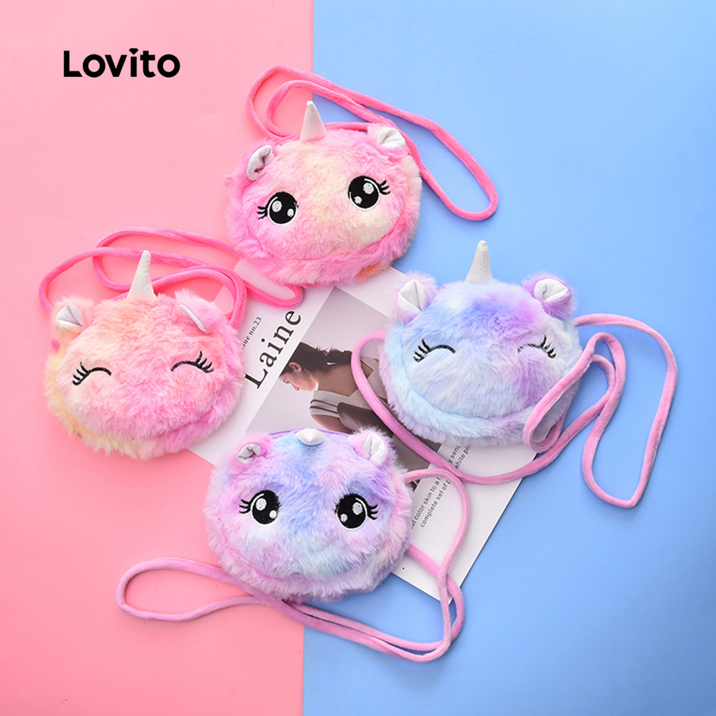 Lovito Mochila Fofa Macaron Color Mochila De Pele Sintética Para Bebês E Crianças LCS099001 em Oferta na Shopee
