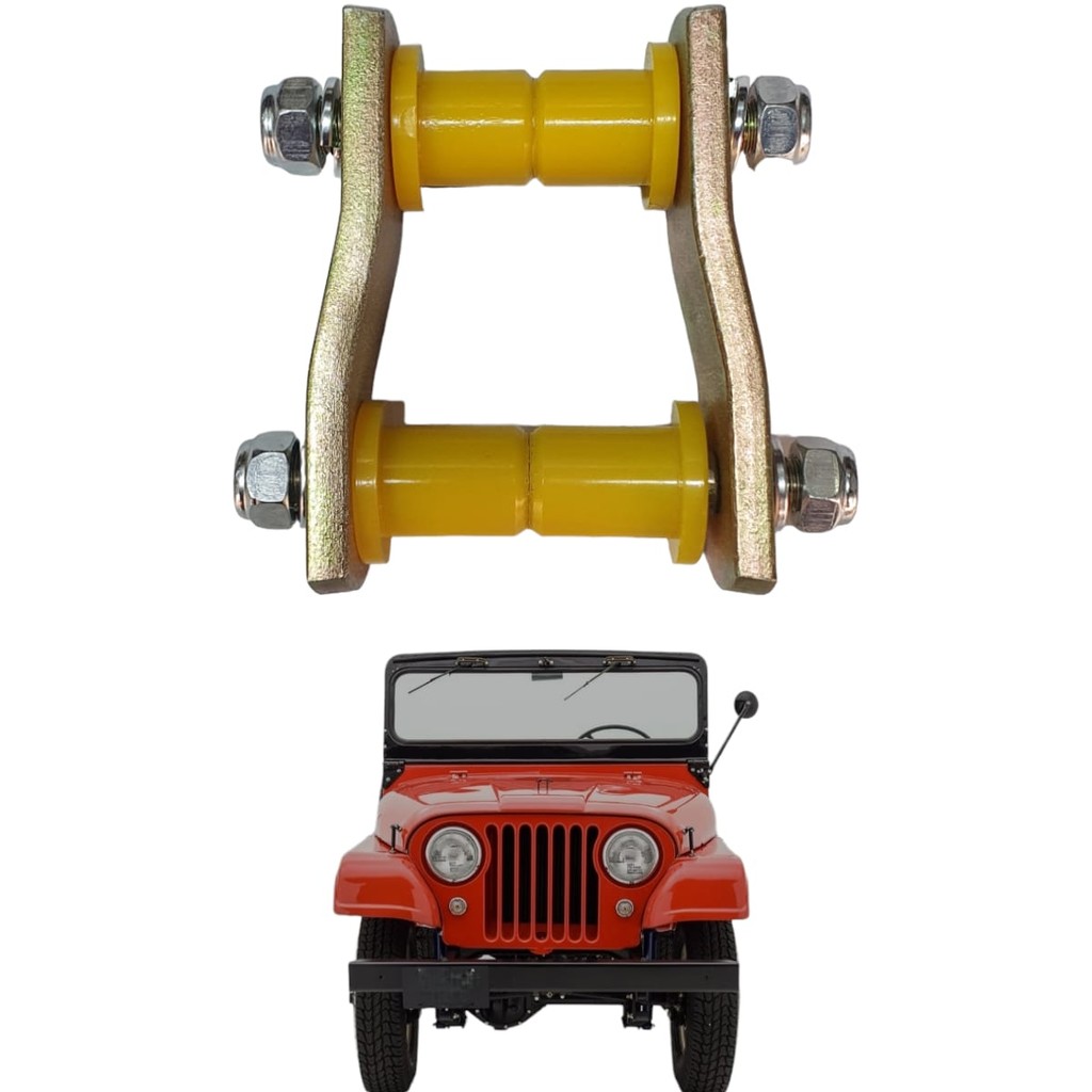 Jumelo Original Feixe de Mola Jeep / Rural / F 75 Ford Willys CJ5 Bucha P.U