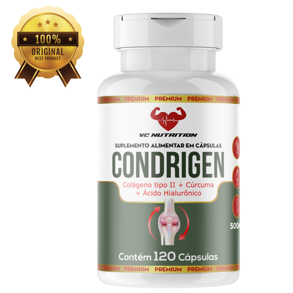 Colageno tipo 2 + Àcido Hilaurônico + Cúrcuma / Articulações - 120 cps 500mg em Oferta na Shopee