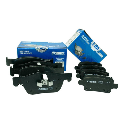 Kit Pastilha de Freio Dianteira e Traseira Cruze 1.4 - 2017 A 2022