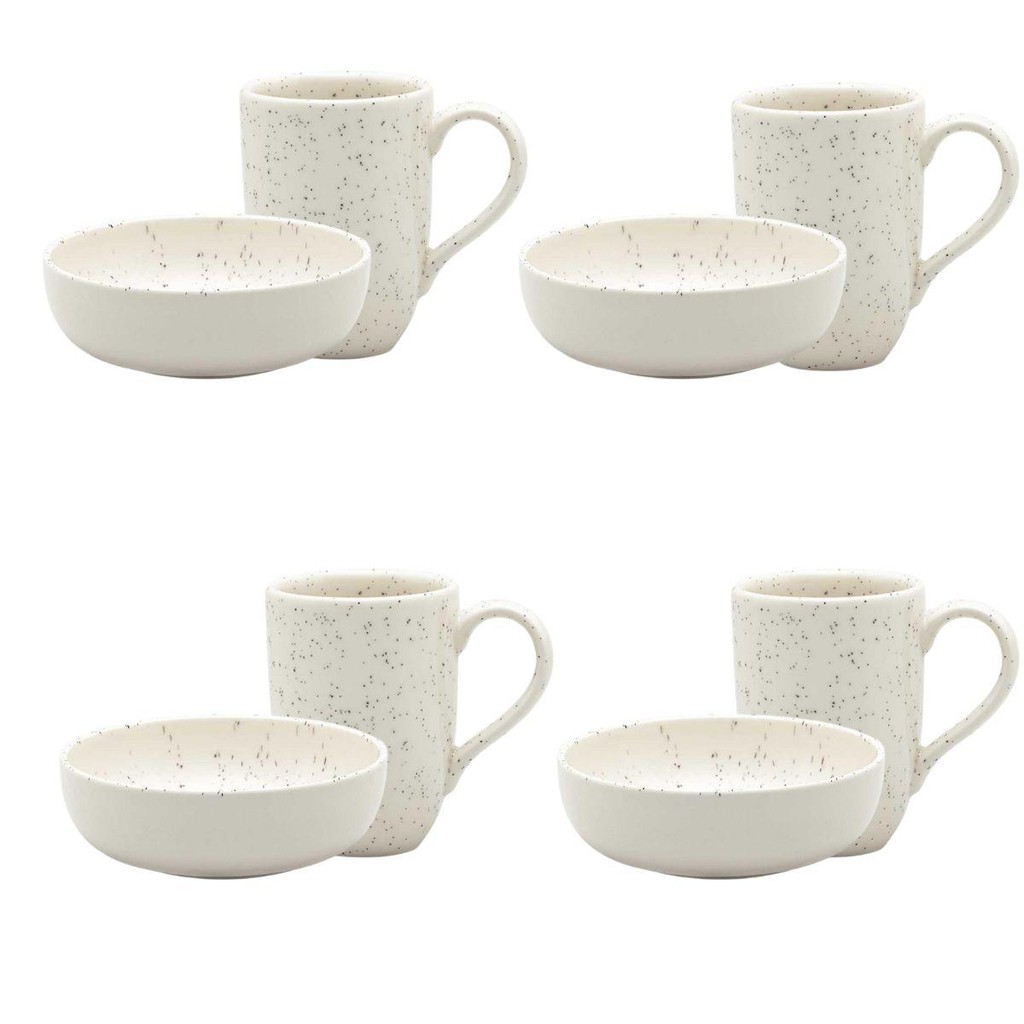 Jogo Lanche De 8 Peças Oxford Flat Chuvisco em Oferta na Shopee