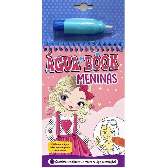 Livro De Colorir Infantil Água Book Meninas em Oferta na Shopee
