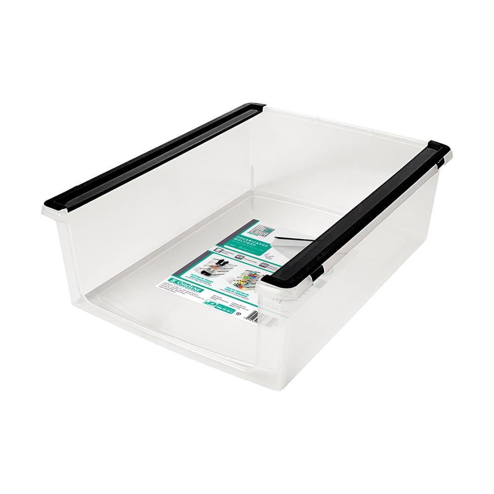 Kit 10 Cestos Organizadores Plásticos Multiuso Transparentes Ordene