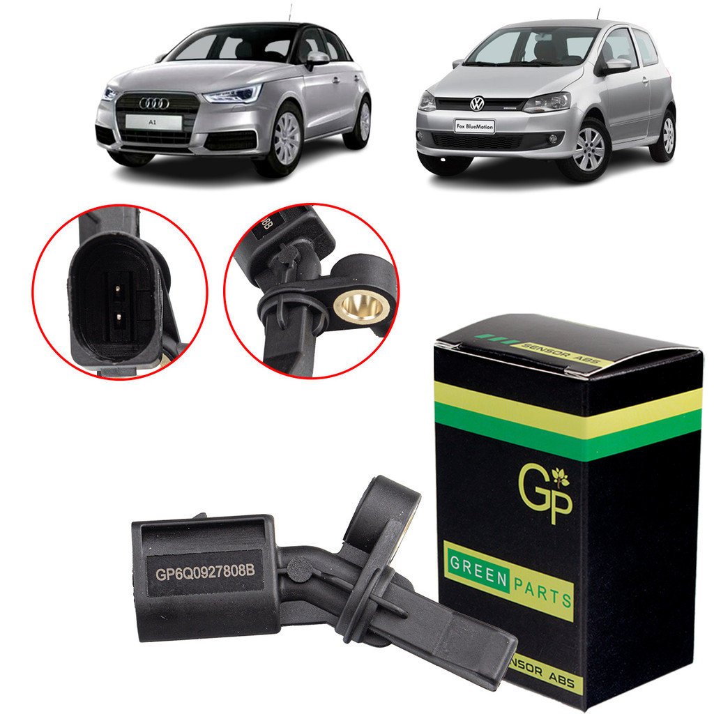 Sensor ABS Traseiro Esquerdo Audi A1 A3 Q3 RS3 TT/ Volkswagem Crossfox Fox Nivus Polo Spacecross Tcross Up Virtus Gol