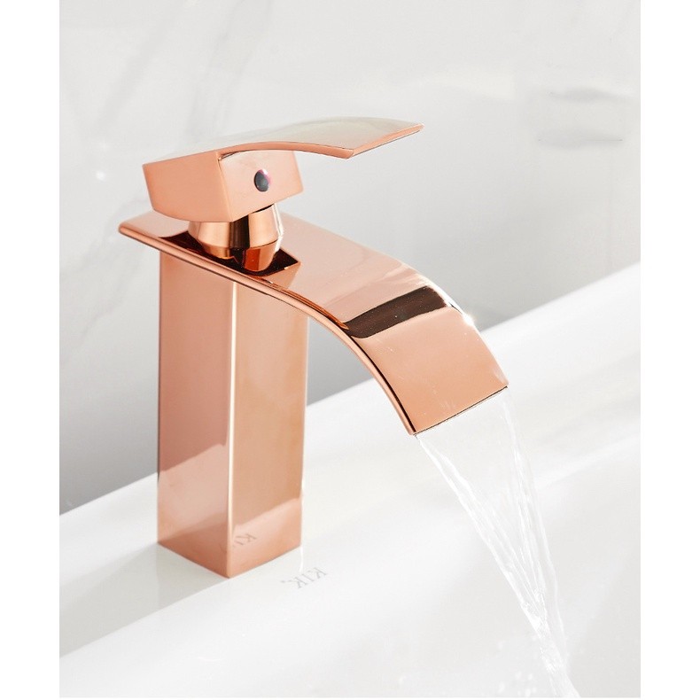 Torneira Banheiro Gourmet Cascata Slim Misturador Monocomando Bica Baixa