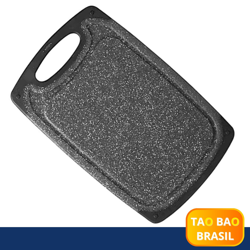 Tábua de Corte Grande 40x24cm Polímero Resistente Cozinha Carnes Legumes