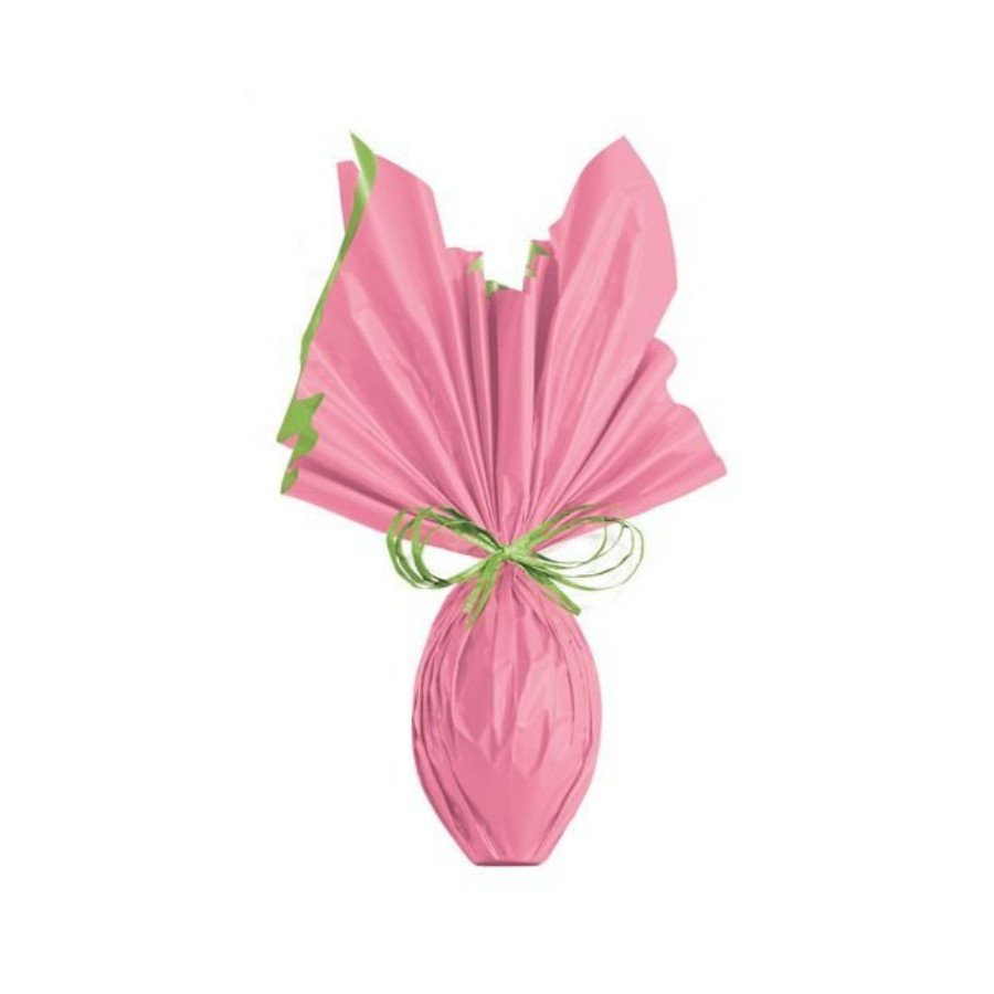 Folha para Ovos de Páscoa Double Face Acetinado Rosa e Verde 69x89cm - 5 unidades - Cromus- Rizzo