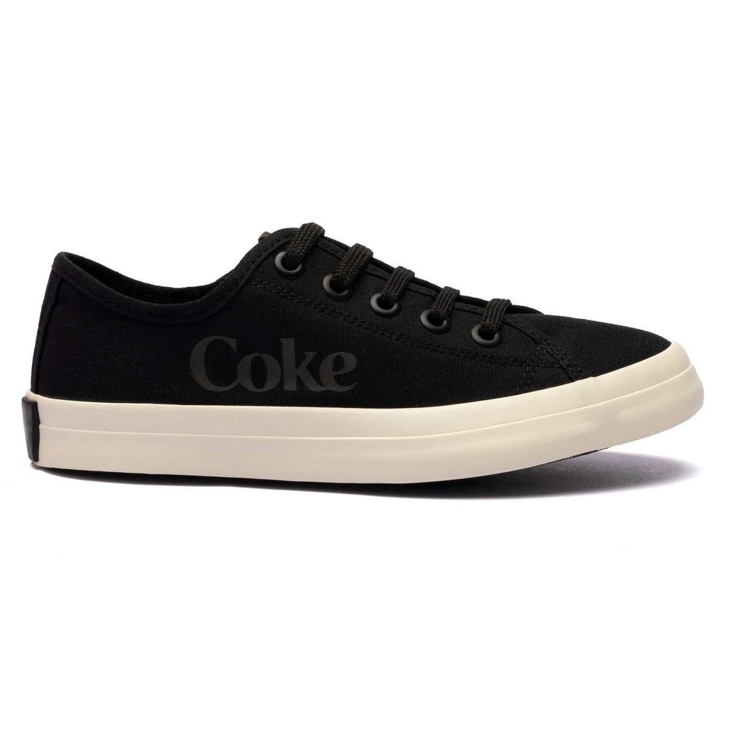 Tênis Coca Cola Newpoart Canvas Feminino Preto/Branco