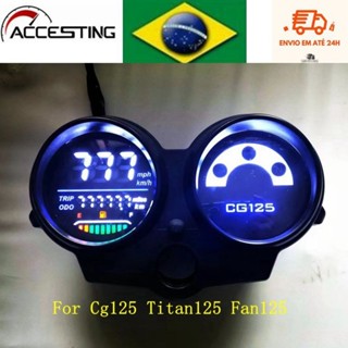 Novo Brasil Velocímetro De Motocicleta Painel Digital LED Fan 125 2009 A 2013 Titan 125 2013 Honda CG125 2000 A 2008 Ano em Oferta na Shopee
