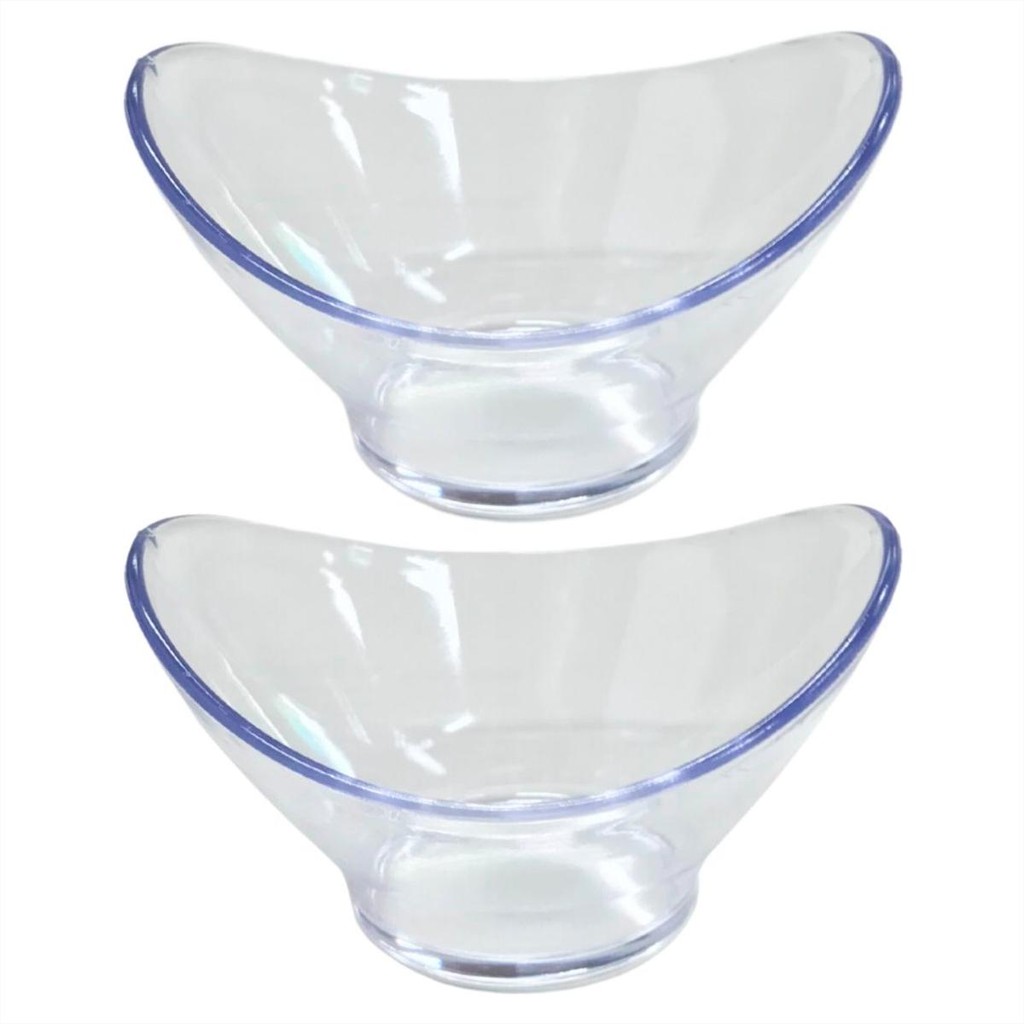 Kit 2 Bowl Acrílico Alimentos Petisco 600ml Transparente em Oferta na Shopee