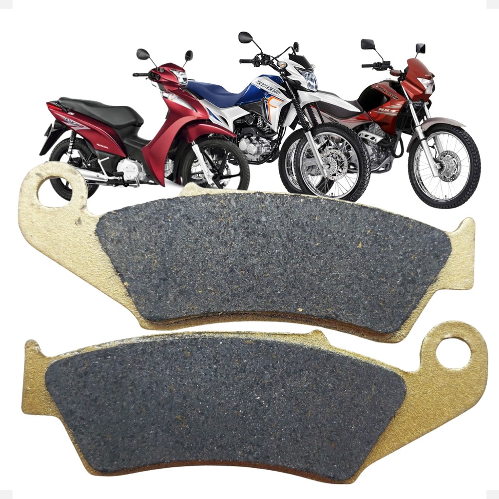 Pastilha De Freio Dianteira Para Honda Bros 125 150 160 250 400 Nxr  NX Xr Tornado Falcon