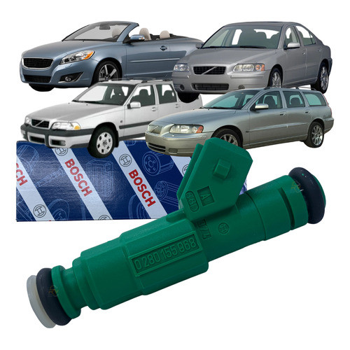 Bico Injetor Original Bosch Volvo S60 C70 V70 Turbo 1998 1999 2000 2001 2002 2003 2004 2005 a 2010