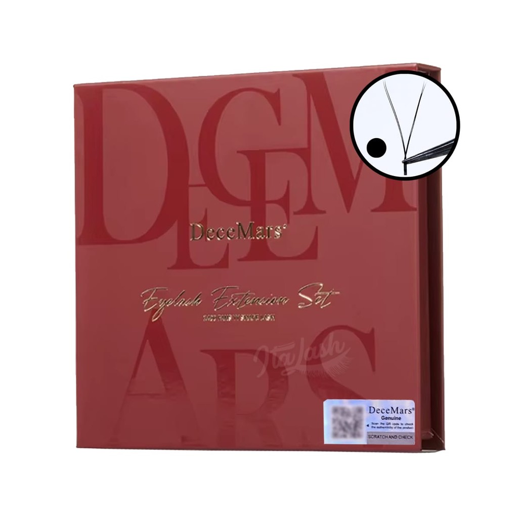 Cílios Y Decemars Caixa grande 2400 fans Volume Brasileiro em Oferta na Shopee