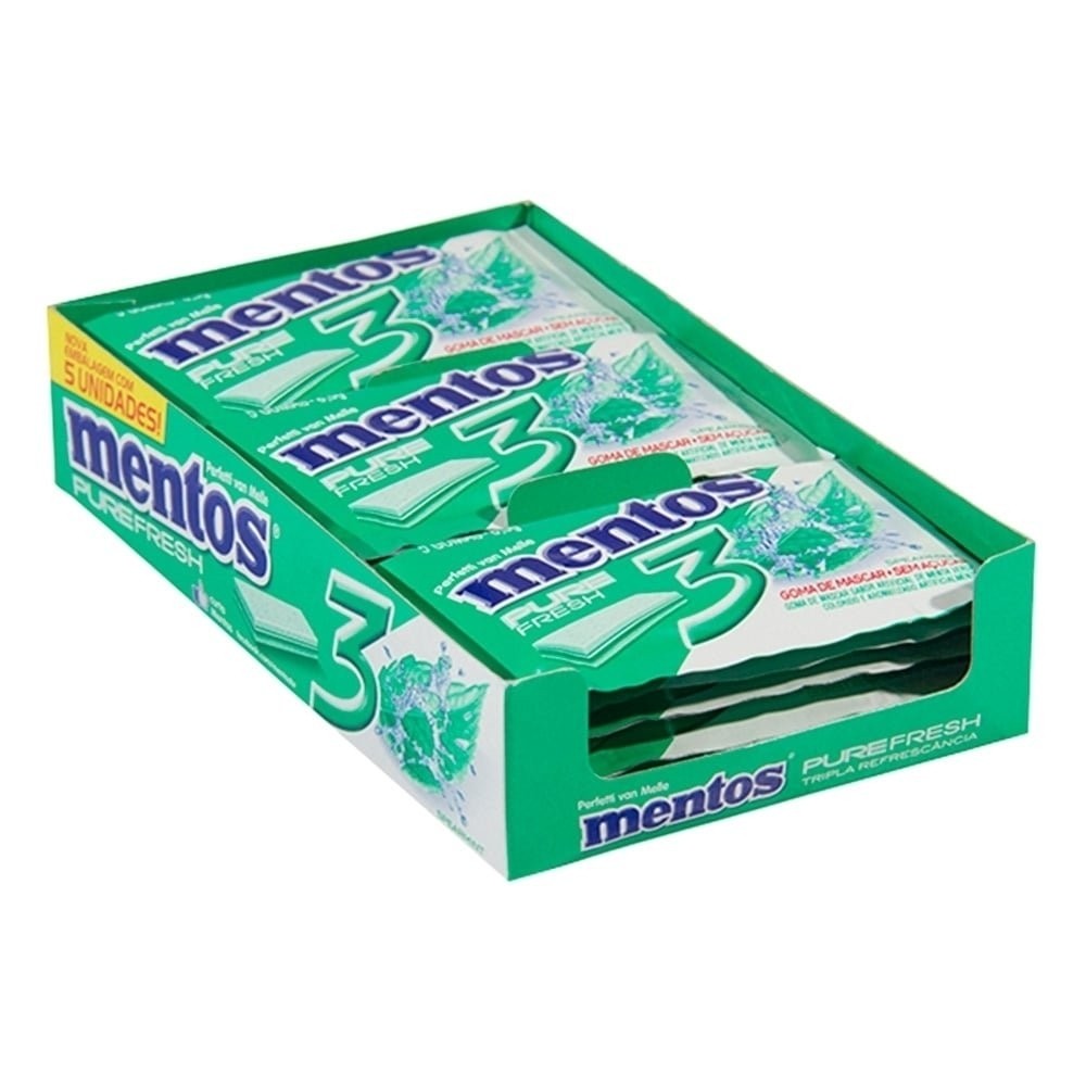 Drops Mentos 3 Camadas c/ Menta Verde Embalagem 15 Unidades - Food & Beverages