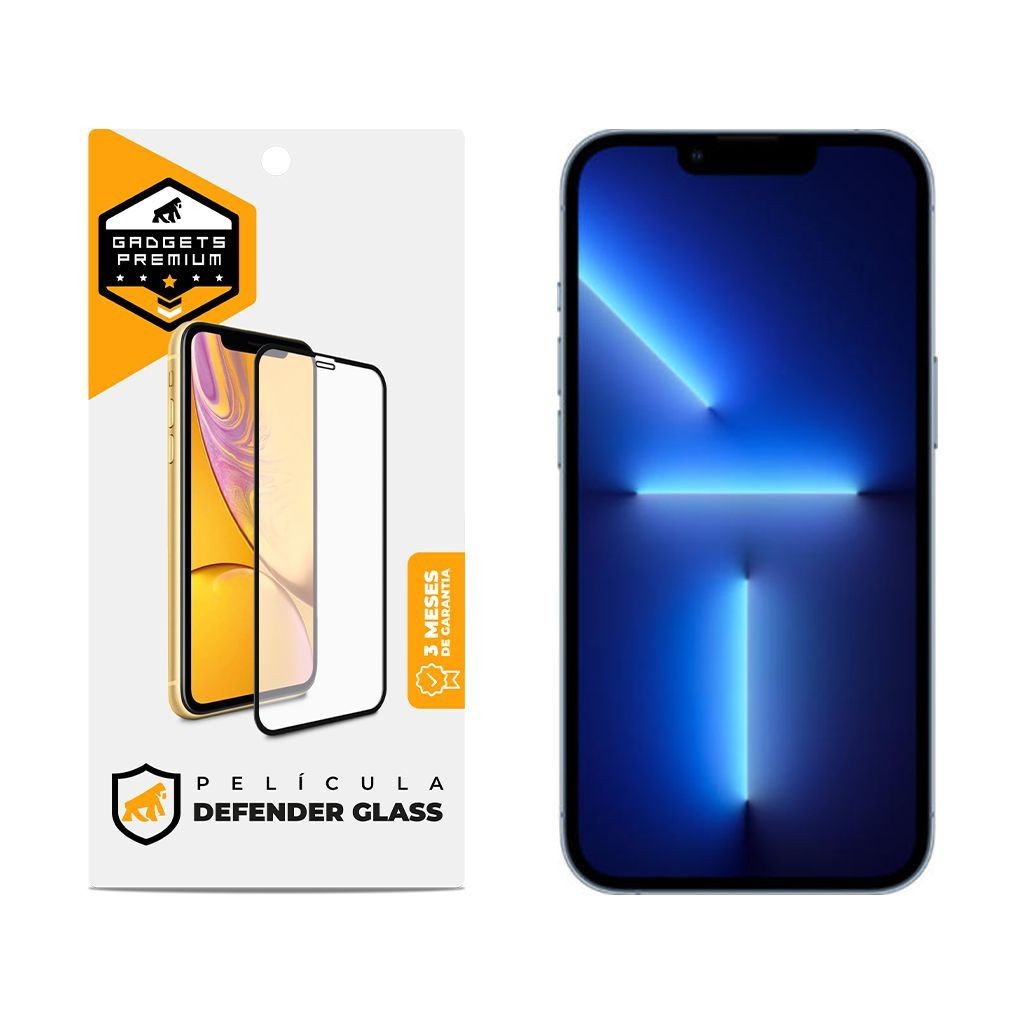 Película Gshield Vidro Duplo Temperado P/iphone X 11 12 13 14 15 16 com Bordas Elevadas Anti-Impacto