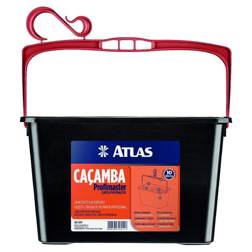 Caçamba Preta 610P Atlas em Oferta na Shopee