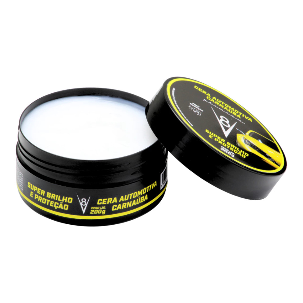 Cera Automotiva 200G V8 - Proteção e Brilho - Spare Parts and Accessories for Vehicles