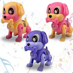 Cachorrinho Brinquedo Infantil com Som Luz e Movimento para Bebê e Criança