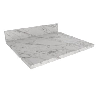 Tampo para Balcão 60cm Cz3144 Mármore Branco - Tecno Mobili em Oferta na Shopee