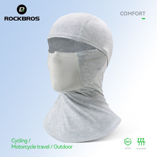 ROCKBROS Ice Silk Máscara Respirável UPF50 + UV Proteção Full Face Balaclava Acessórios De Ciclismo Unissex em Oferta na Shopee