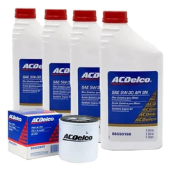 Kit Troca De Óleo 5w30 Sintético E Filtro Óleo, Ar Motor Original Acdelco