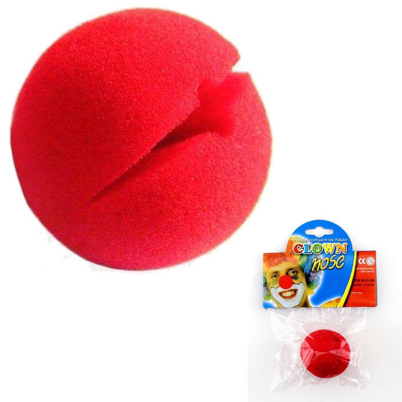 Nariz de palhaço de espuma 5cm ( 6 ou 10 un) em Oferta na Shopee