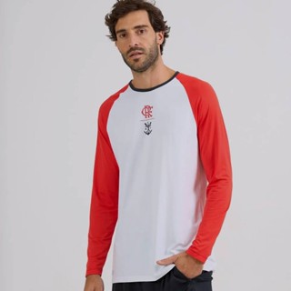 Camisa Flamengo Plaga Proteção UV Manga Longa Branca em Oferta na Shopee