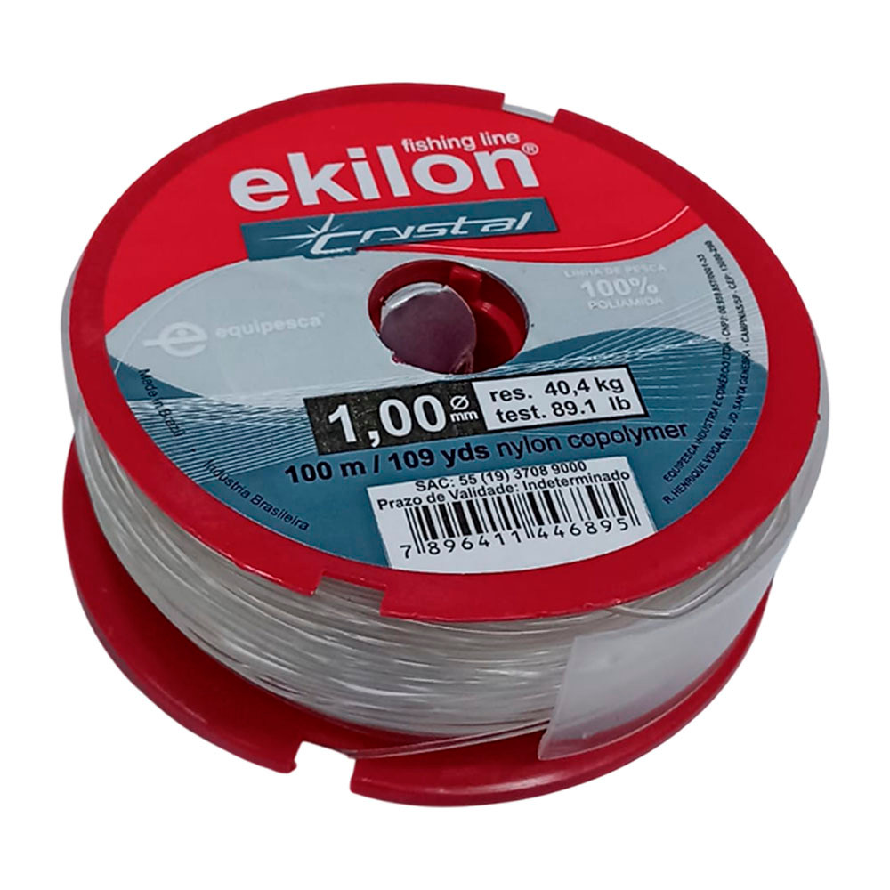 Kit Linha Pedreiro/Pesca Fio 1,0 mm Rolo 100m 2 Unidades EKILON