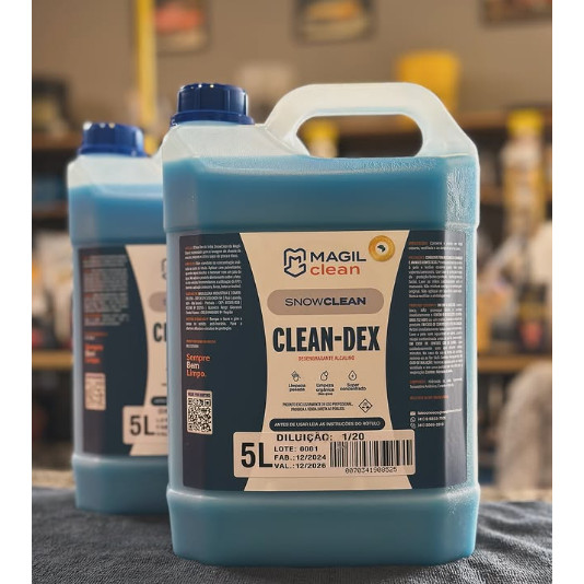 Clean-dex Desengraxante Alcalino Diluir 1/20 5L Magil Clean