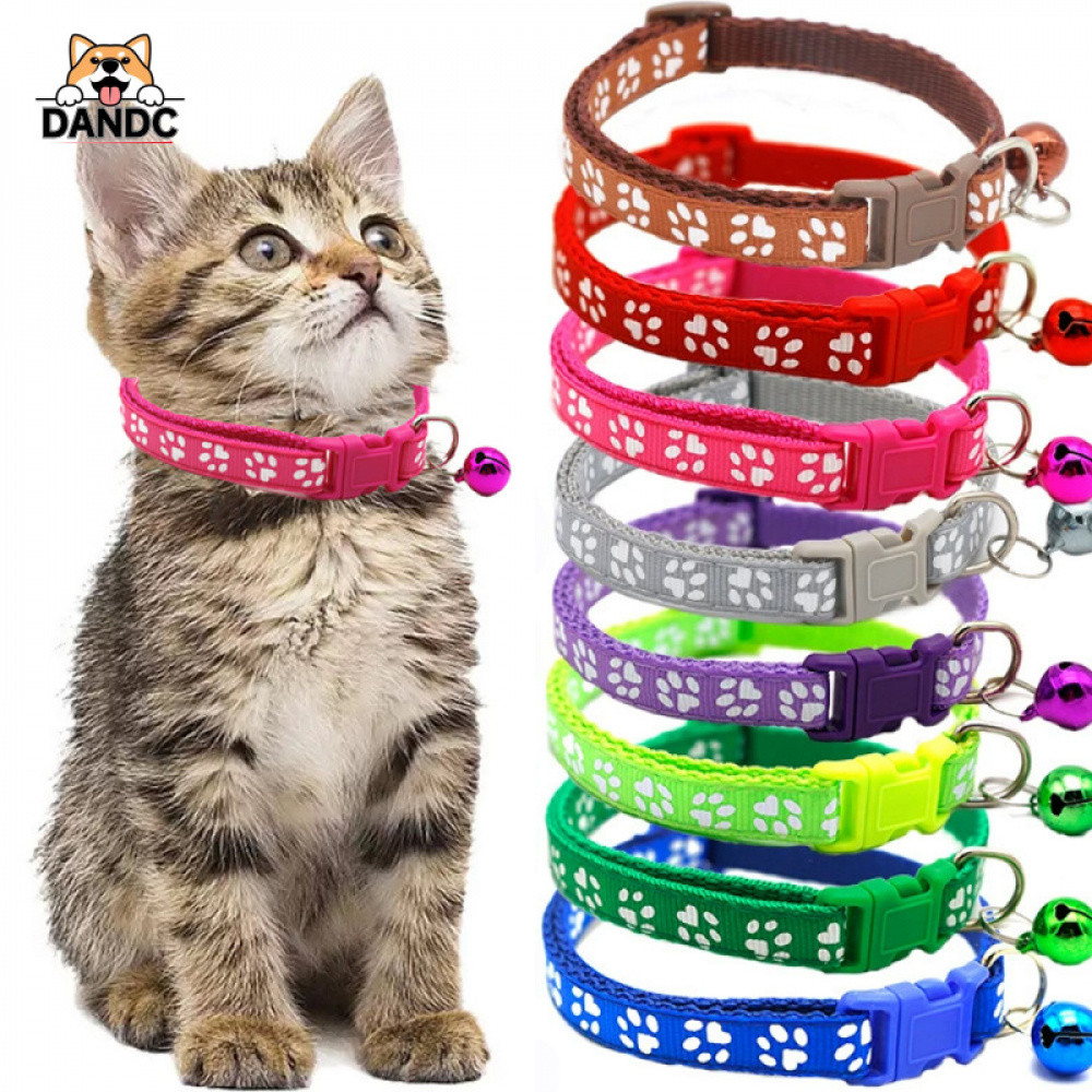 Coleiras De Pelúcia Ajustáveis Universais Para Cães E Gatos Com Sinos