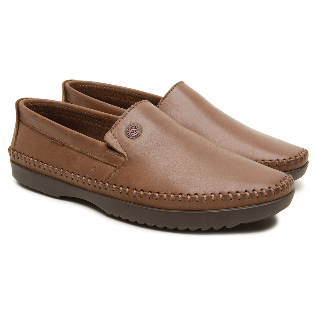 SAPATO MOCASSIM MASCULINO FREEWAY LOGAN X EM COURO