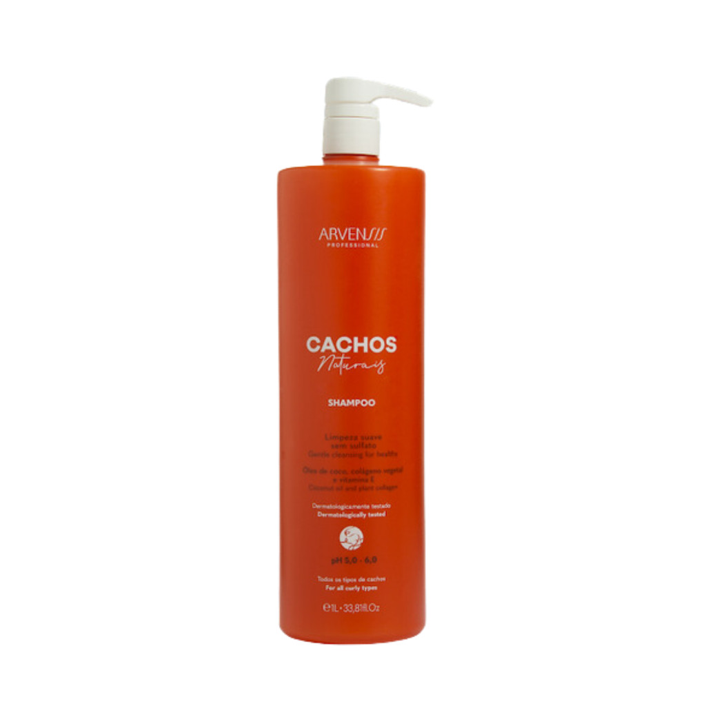 Shampoo sem Sulfato Arvensis Cachos Naturais Vegano - 1000ml