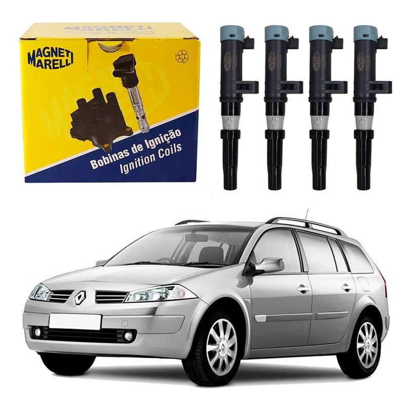 Bobina Ignição Marelli Megane Grand Tour 2.0 16v 2006 A 2012 em Oferta na Shopee