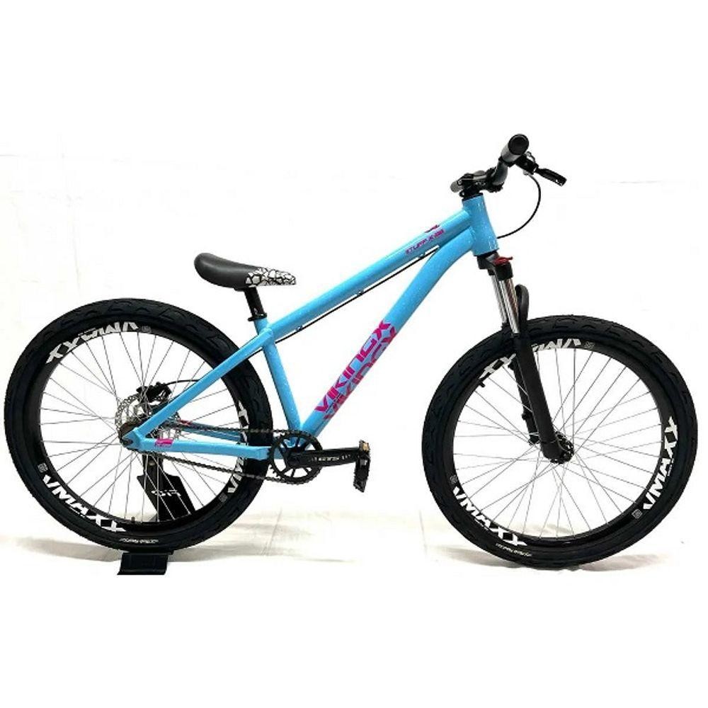 Bicicleta Vikingx Aro 26 Tuff 38 Wheeling Azul Celeste Do Grau em Oferta na Shopee