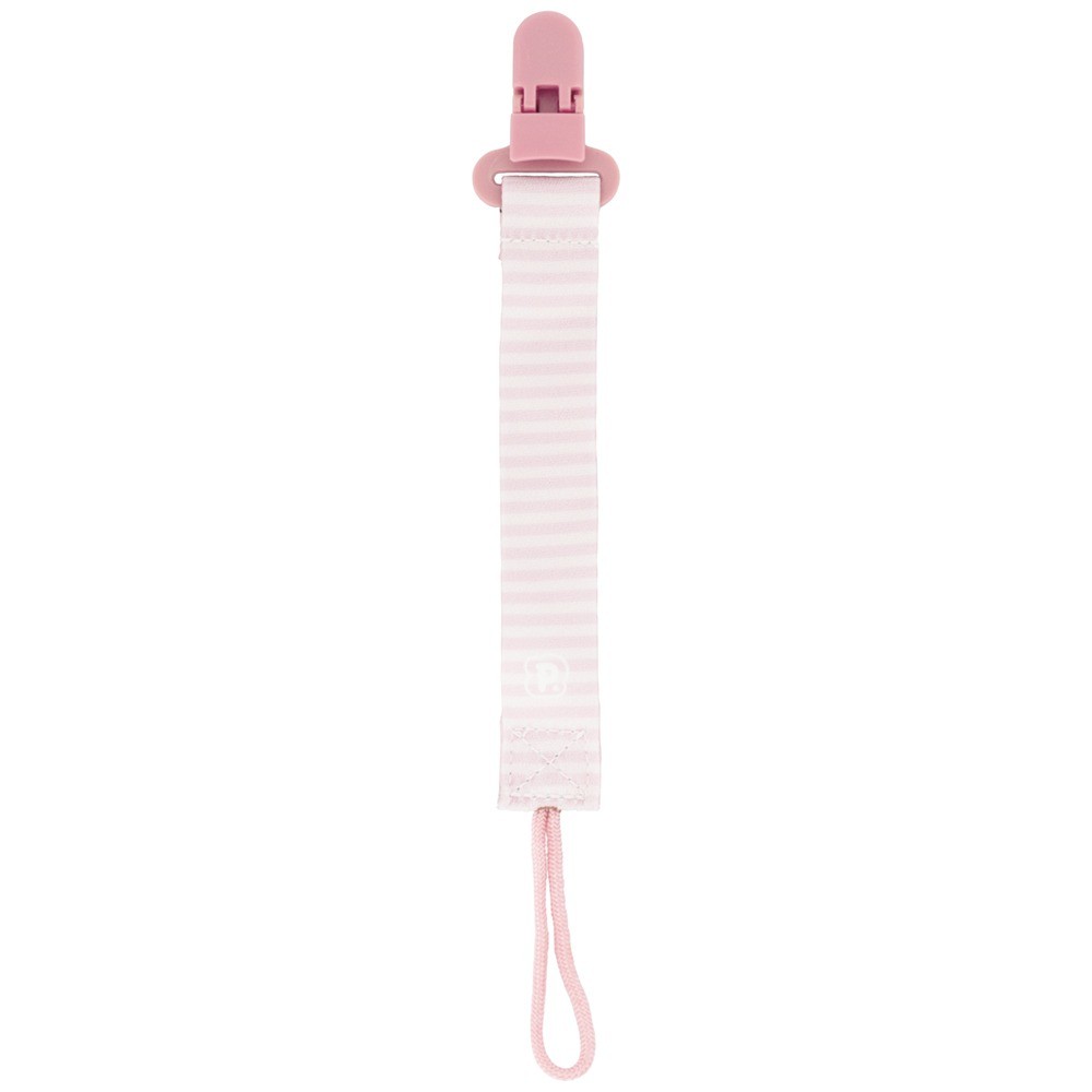 PRENDEDOR DE CHUPETA PIMPOLHO LISTRAS ROSA — imagem 2 de 2