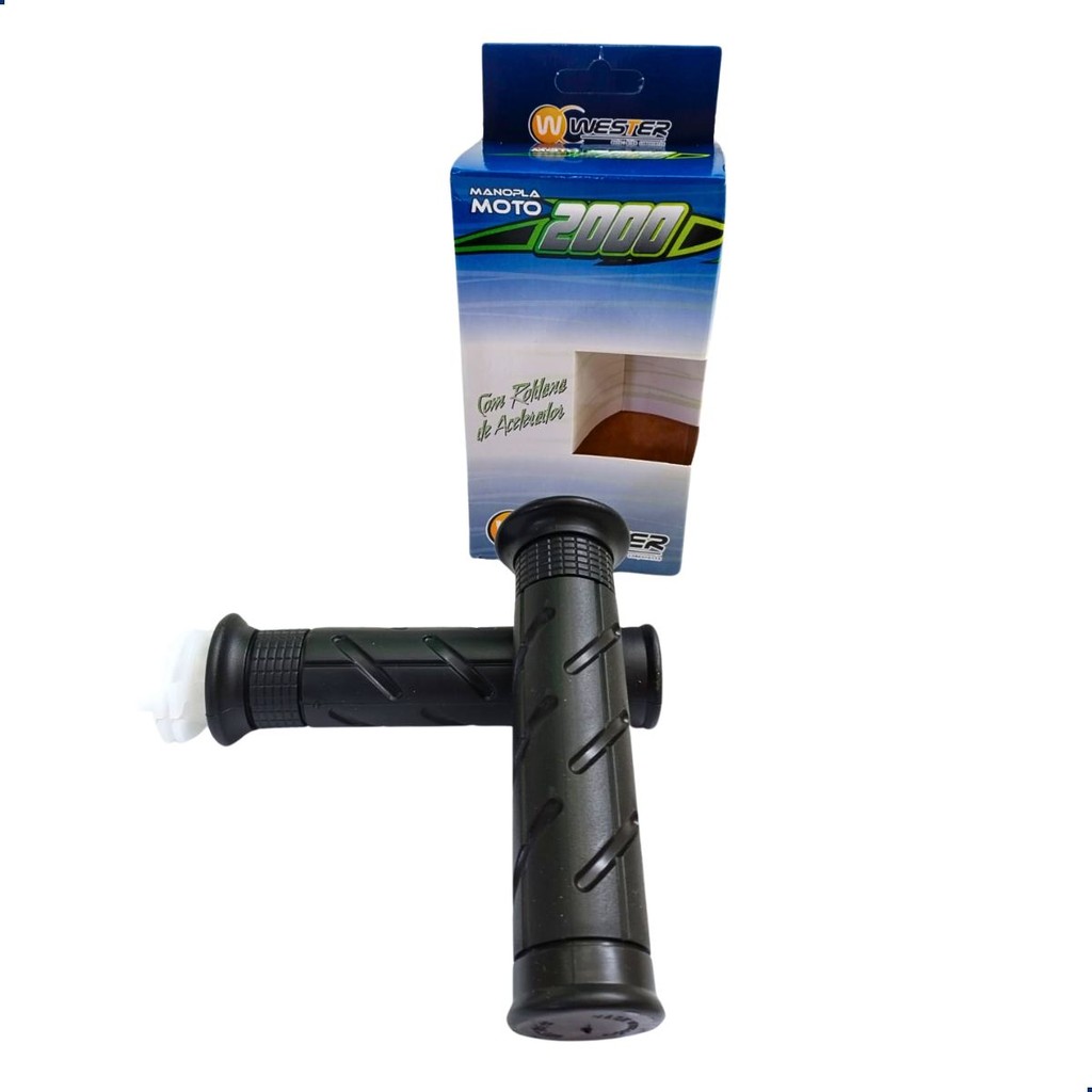 Manopla Moto P/ Titan 00-04/CG 150 04-08 Pop 07-18 C/Roldana