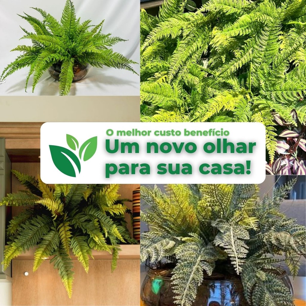 Plantas matinho de folha Samambaia Artificial Floral Folhagem P/ Decoração Casamento, Arranjos, Decorar Festas · foto 2