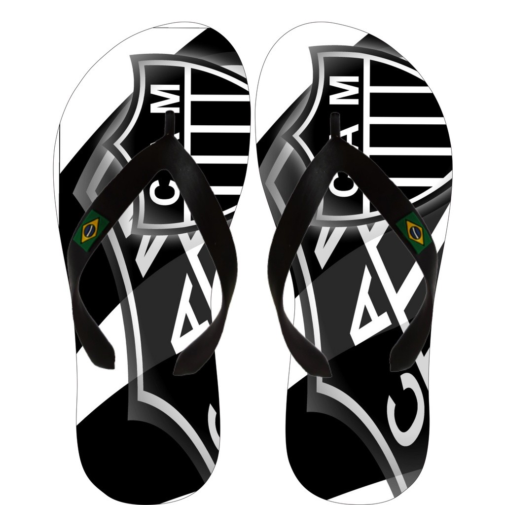 Chinelo Atletico Mineiro Personalizado Adulto Infantil Unissex