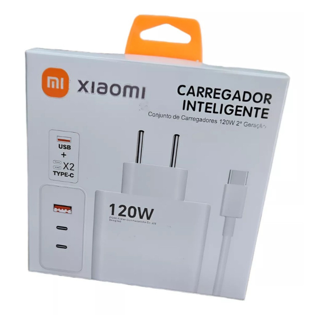 Carregador  súper Turbo 120W compativel todos celular em Oferta na Shopee