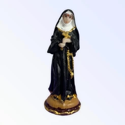 Santa Católica em Resina Santa Rita de Cássia 8cm + Presente