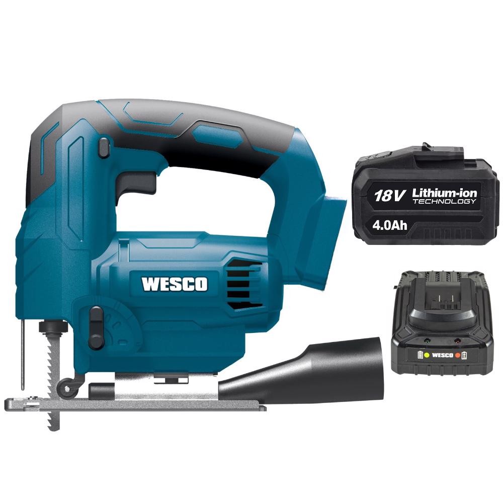 Serra Tico Tico 24mm com Bateria 18V e Carregador Bivolt WESCO em Oferta na Shopee