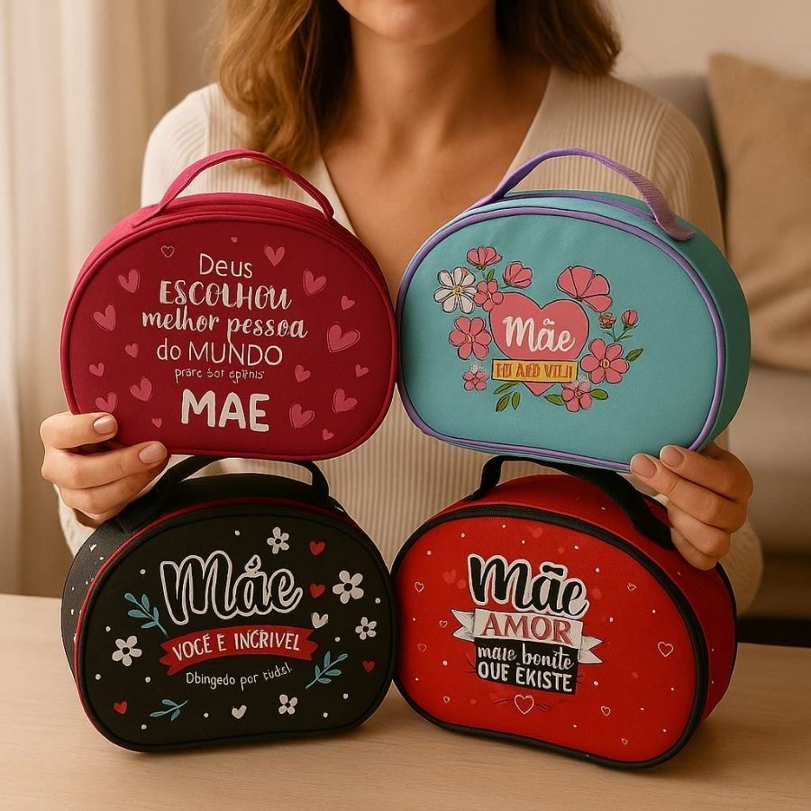 NECESSAIRE DIAS DAS MÃES COSMÉTICO MAQUIAGEM