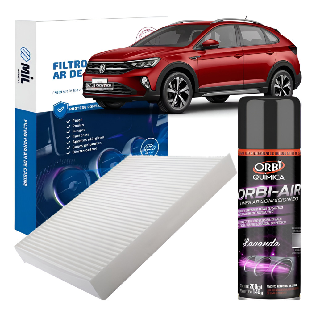 Kit Filtro+higienizador Ar- Novo Lacrado  Nivus/polo/t-cross/virtus 17 A 21