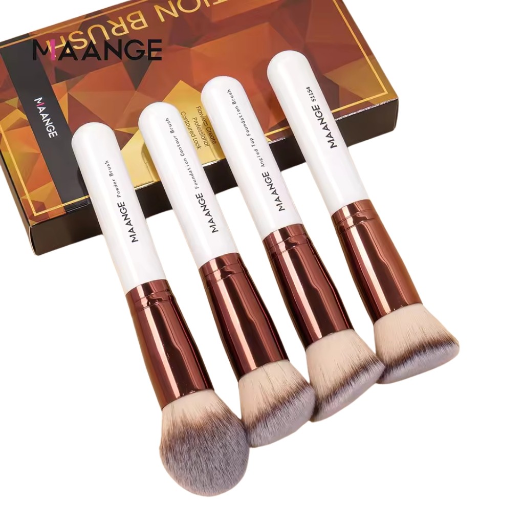 Kit Pincéis de Maquiagem Maange Premium com 4 Peças