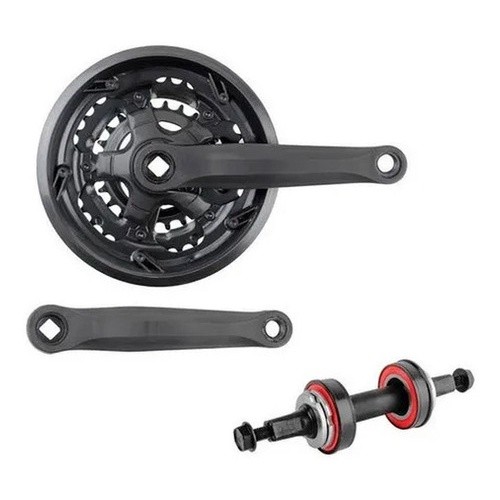 Pedivela Bike Triplo Aço Preto + Eixo Transformer Rolam 45mm em Oferta na Shopee