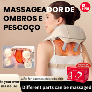 Massageador de Pescoço e Ombros, Alívio de Tensão, Função de Aquecimento, Relaxamento Muscular Profundo em Oferta na Shopee
