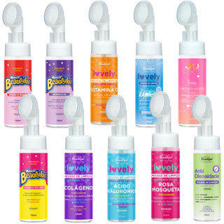 Kit 6 Sabonetes Facial Mousse Espuma De Limpeza Com Esponjinha Lovely 150ml Face Beautiful em Oferta na Shopee