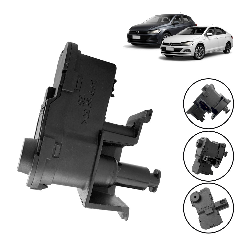 Trava Elétrico Solenoide Portinhola Tanque Polo Virtus Nivus 2018 2019 2020 2021 2022 2023 2024 2025